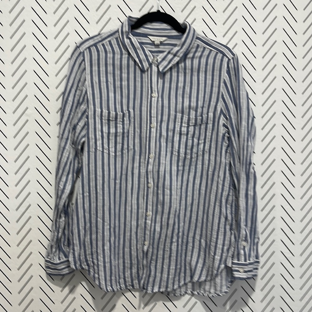 Lucky Brand  Button Down Shirt 100% Cotton Large